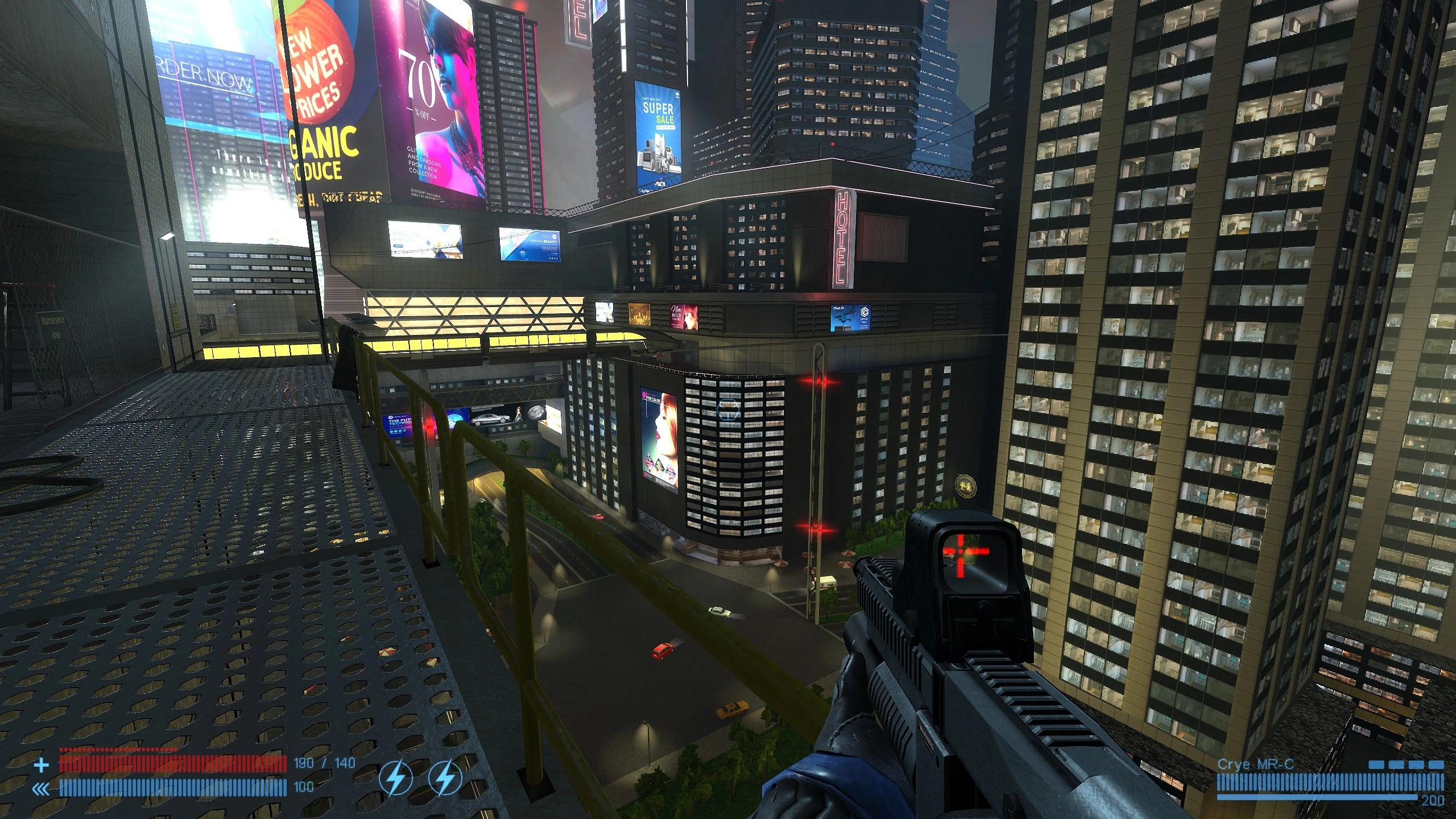 Exemple de champ de vision impressionant.