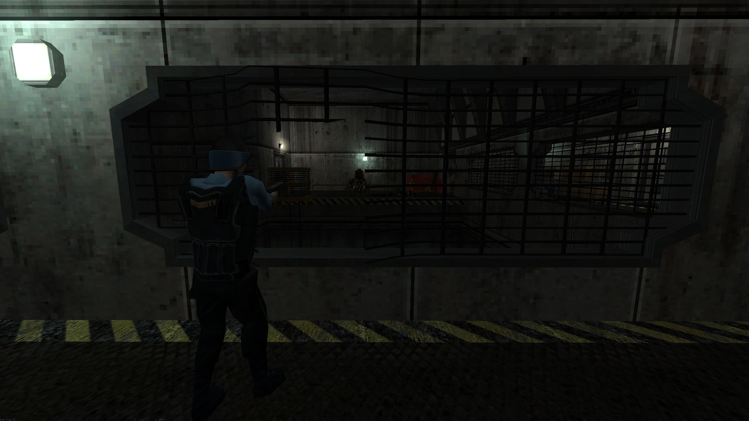 Barney en post de tir pour ouvrir le passage.