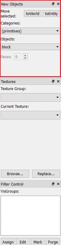 La partie « Block Creation Tool » n’est plus grisée comme avant.