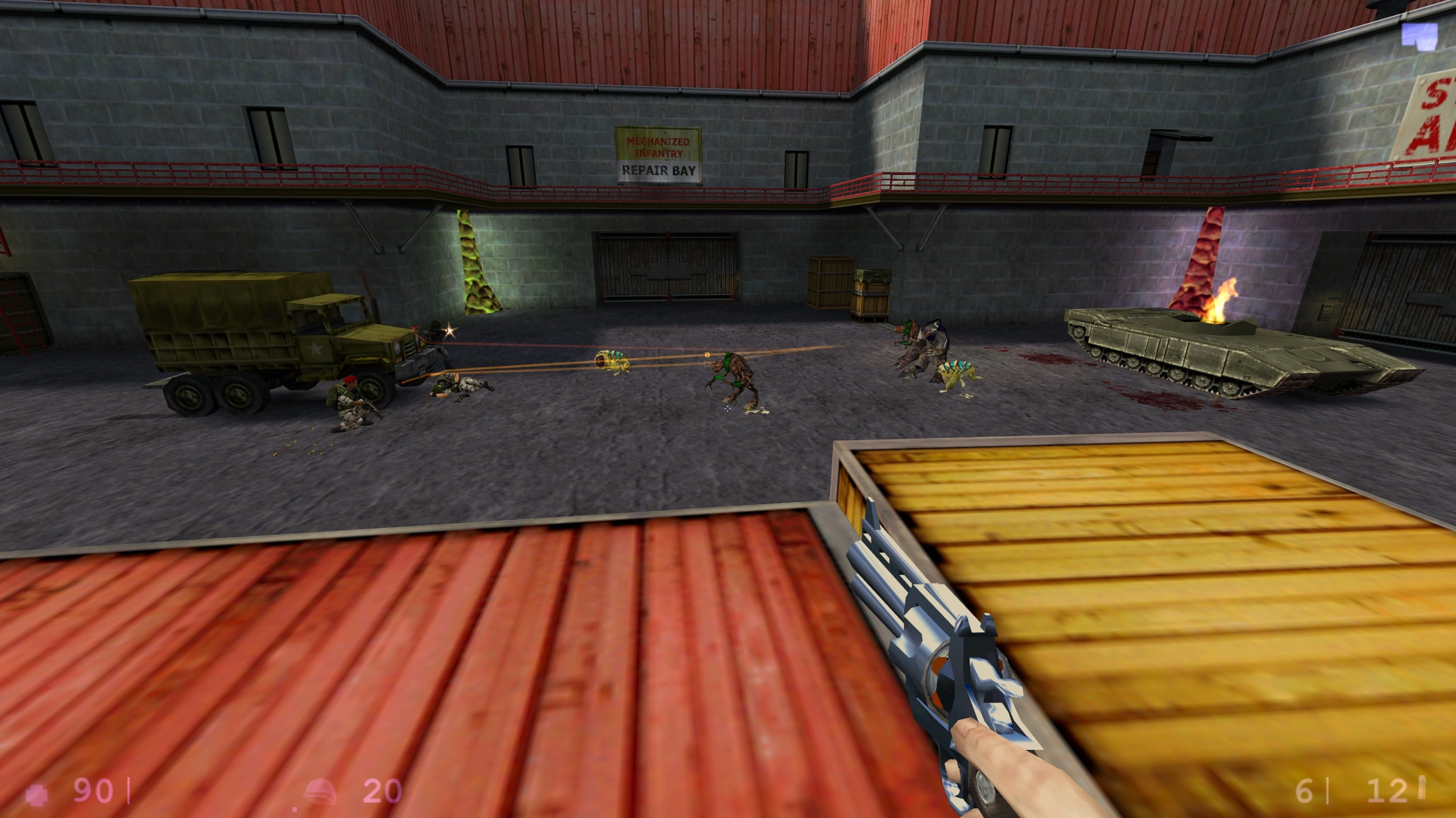 Pas mal d'interactions entre HECU et aliens.