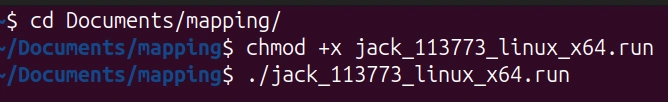 Exécute ces commandes pour lancer l’installation de J.A.C.K.
