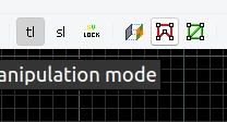 L’icône « Toggle solid validity restrictions for the vertex manipulation mode » doit être désactivée.