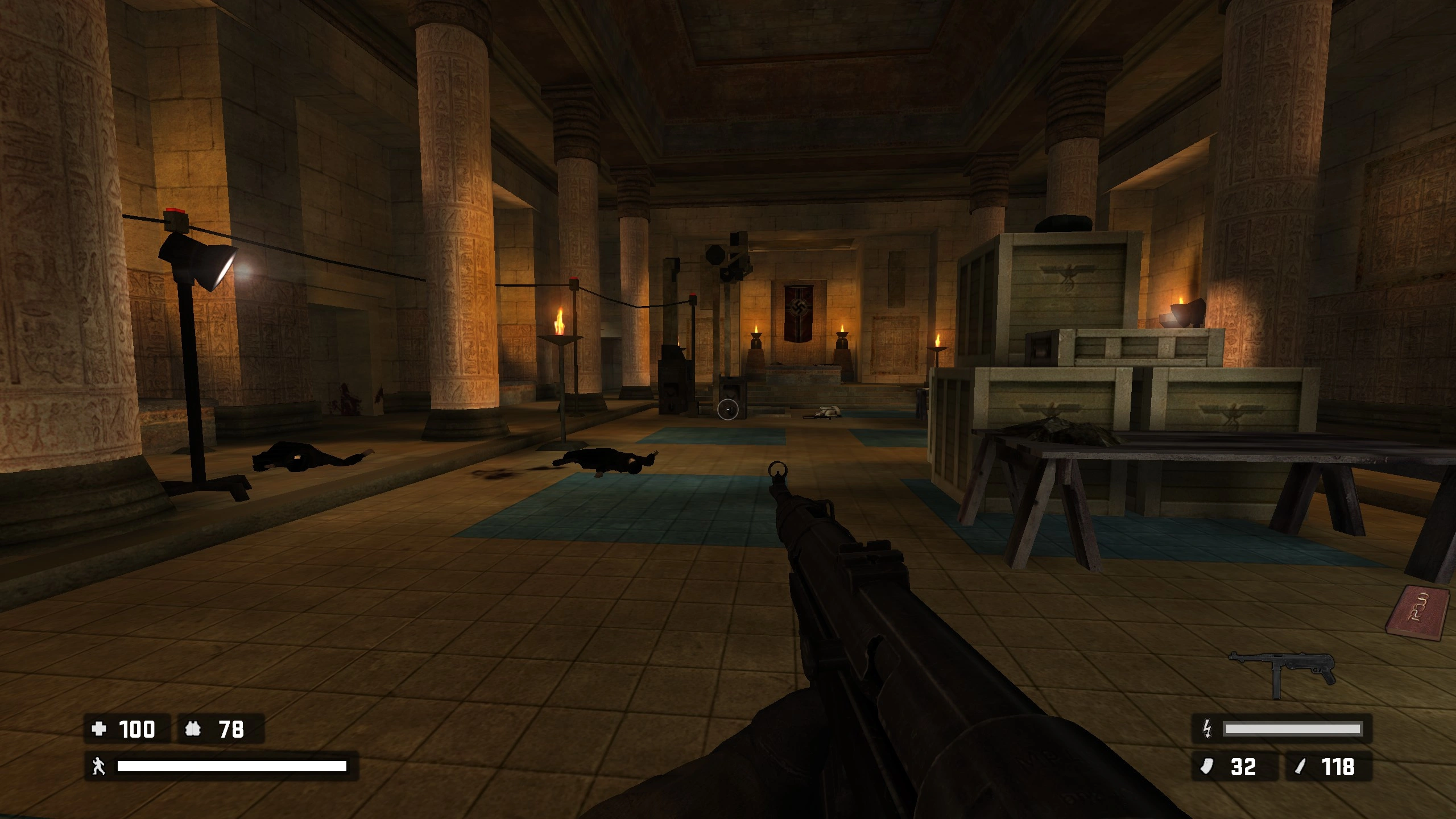Les profanations de tombes bien connues des nazis dans RTCW.